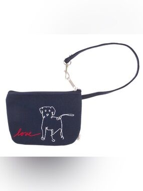 Dog Treat Zip Wristlet 💗 Navy. Ellen DeGeneres ED
